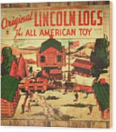 Lincoln Logs Retro Wood Print