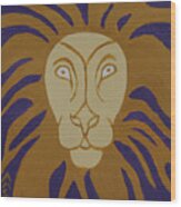 Lion Wood Print