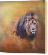 Lion - Pride Of Africa 3 - Tribute To Cecil Wood Print