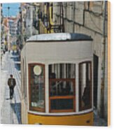Lisbon - Portugal - Elevador Da Bica Wood Print