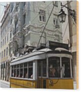 Lisbon Trolley 4 Wood Print