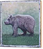 Little Bear Wood Print