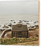 Little House At The Nigg Bay. Wood Print