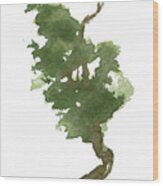 Little Zen Tree 177 Wood Print