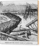 Liverpool Shipwreck 1887 Wood Print