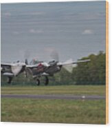 Lockheed P-38 Lightning Wood Print