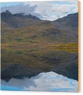 Lofoten Lake Wood Print