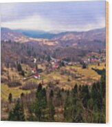 Lokve Valley In Gorski Kotar View Wood Print