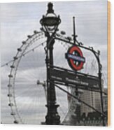 London Eye 1 Wood Print