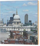 London Skyscrape - St. Paul's Wood Print