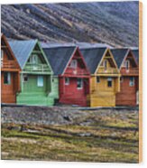 Longyearbyen Wood Print