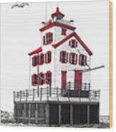 Lorain Lighthouse Wood Print