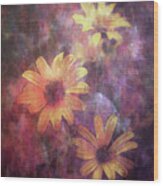 Lost Glowing Wildflowers 5474 Ldp_2 Wood Print