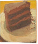 Louise's Chocolate Cake Wood Print
