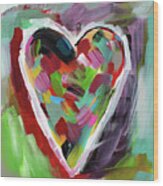 Love Is Colorful 3- Art By Linda Woods Wood Print
