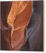 Lower Antelope Canyon Vertical Wood Print