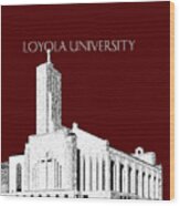 Loyola University Version 1 Wood Print