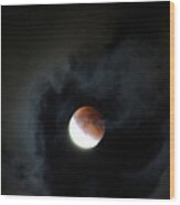 Lunar Eclipse Supermoon Bloodmoon Vi September 27th 2015 Wood Print