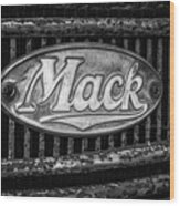 Mack Truck Emblem Wood Print