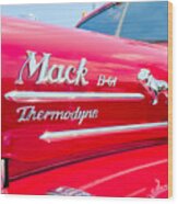 Mack Truck Hood Badges Wood Print