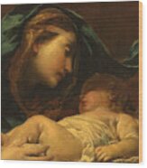 Madonna And Child Wood Print
