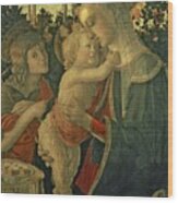 Sandro Botticelli, Madonna And Child With St. John The Baptist Wood Print