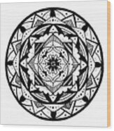 Mandala #3 - Lacy Layers Wood Print