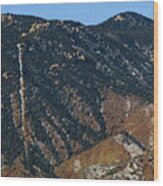 Manitou Incline Photographed From Red Rock Canyon Wood Print