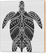 Maori Turtle Wood Print