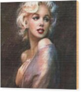 Marilyn Romantic Ww 1 Wood Print