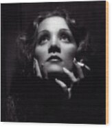 Marlene Dietrich Art Wood Print