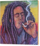 Marley Smoking Wood Print