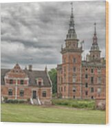 Marsvinsholms Castle In Skane Wood Print