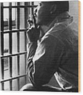 Martin Luther King, Jr, Sitting Wood Print