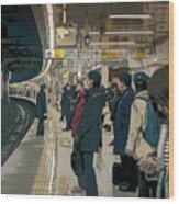 Marunouchi Line, Tokyo Metro Japan Poster 2 Wood Print
