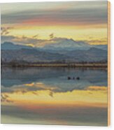 Marvelous Mccall Lake Reflections Wood Print