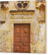 Matera Church Door Wood Print