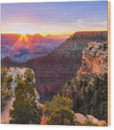 Mather Point Wood Print