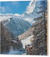 Matterhorn Wood Print