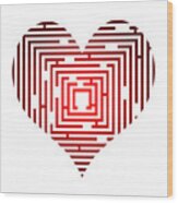 Maze In The Heart Wood Print