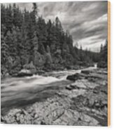 Mcdonald Creek Wood Print