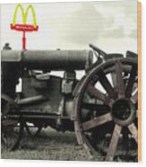 Mctractor Big Mac Wood Print