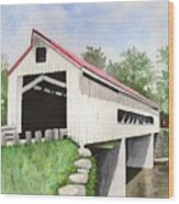Mechanicsville Rd Bridge Wood Print