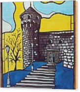 Medieval Bastion -  Mace Tower Of Buda Castle Hungary By Dora Hathazi Mendes Wood Print