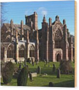 Melrose Abbey - Scotland Wood Print