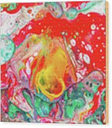 Melting Winter Away - Colorful Abstract Prints Wood Print