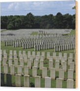 Memorial To Fallen Soldiers Wood Print