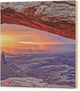Mesa Arch Panorama Wood Print