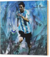 Messi 98iu Wood Print