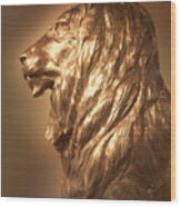 Mgm Lion Profile Wood Print